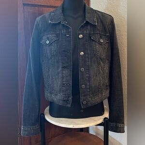 Women's Levi’s Black Fitted Denim Jacket - Size Large